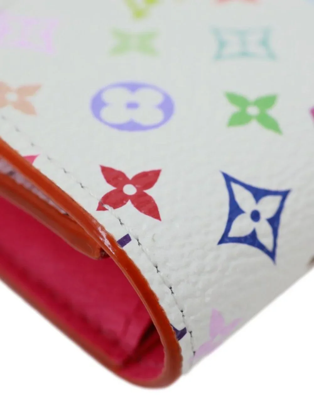 Louis Vuitton  x TM Rosalie Multicolor Monogram Canvas Coin Purse White